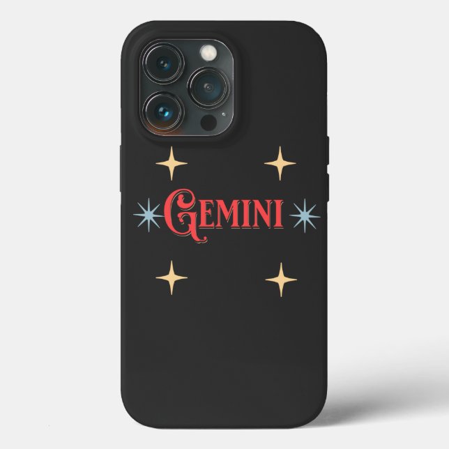 Funda De Case-Mate Para iPhone Rótulo Astrológico Gemini (Reverso )
