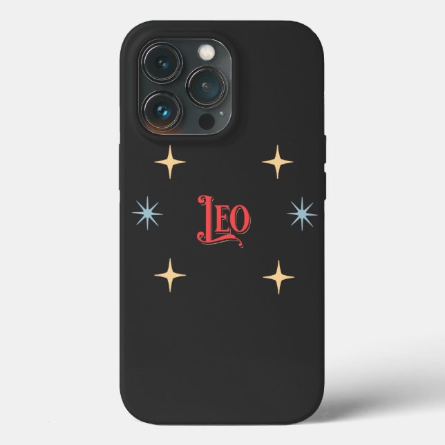 Funda De Case-Mate Para iPhone Rótulo Astrológico Leo (Reverso )