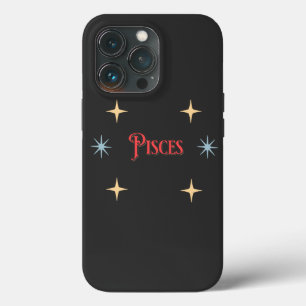 Funda Para iPhone 13 Pro Rótulo Astrológico Pisces