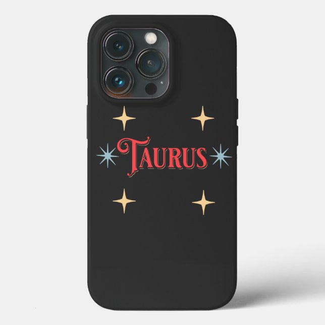 Funda De Case-Mate Para iPhone Rótulo Astrológico Taurus (Reverso )