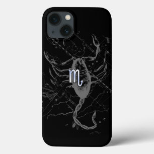 Funda Para iPhone 13 Rótulo cromado de escorpio zodiaco en Hevelius