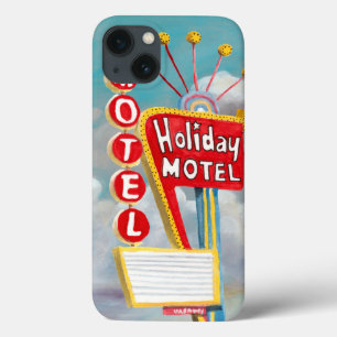 Funda Para iPhone 13 Rótulo de Holiday Motel
