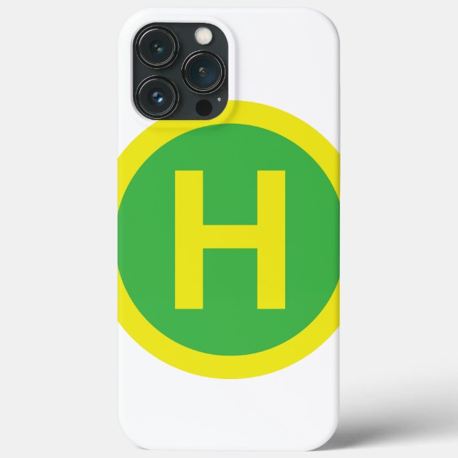 Funda De Case-Mate Para iPhone Rótulo Helipad (Reverso )