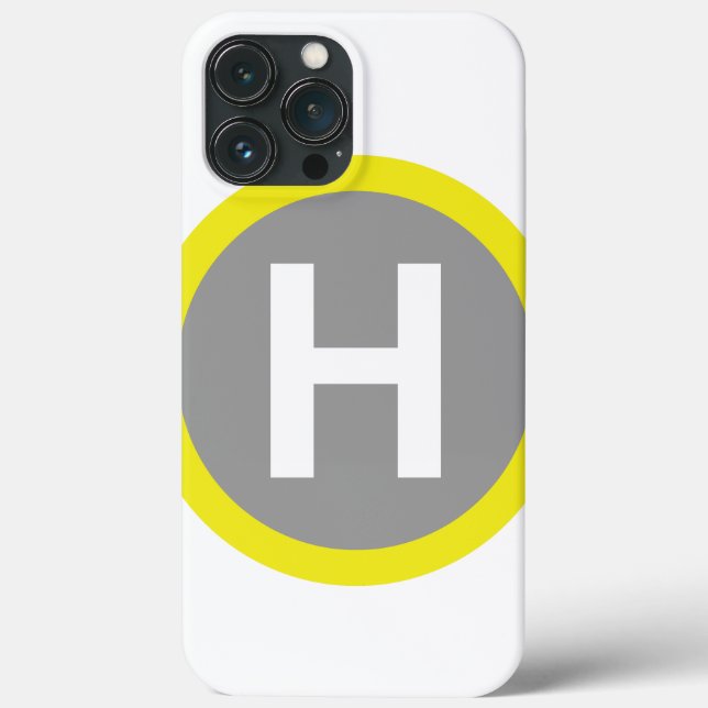 Funda De Case-Mate Para iPhone Rótulo Helipad (Reverso )