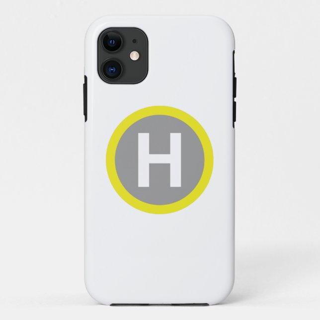 Funda De Case-Mate Para iPhone Rótulo Helipad (Reverso)