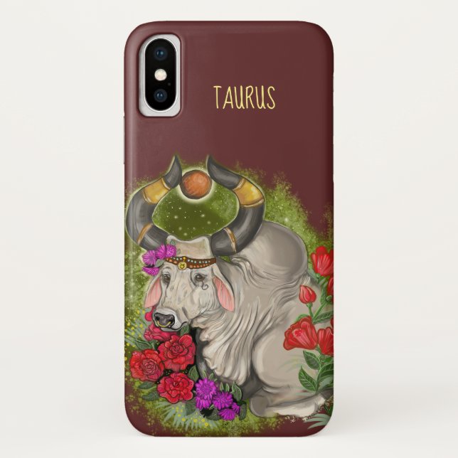 Funda De Case-Mate Para iPhone Rótulo Taurus Zodiac (Reverso)