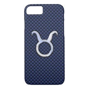 Funda Para iPhone 8/7 Rótulo Taurus Zodiac sobre la impresión de fibra d