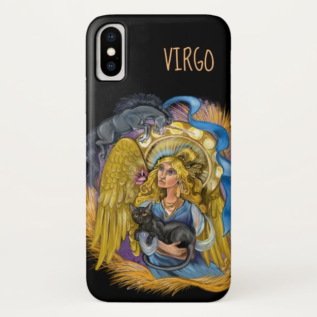 Funda De Case-Mate Para iPhone Rótulo Virgo Zodiac (Reverso)