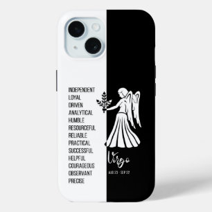 Funda Para iPhone 15 Rótulo Virgo Zodiac