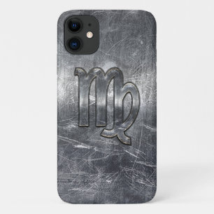 Funda Para iPhone 11 Rótulo Virgo Zodiaco en decoración angustiosa