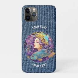 FUNDA PARA iPhone 11 PRO RÓTULO ZODIAC DE PISCES PERSONALIZADOS