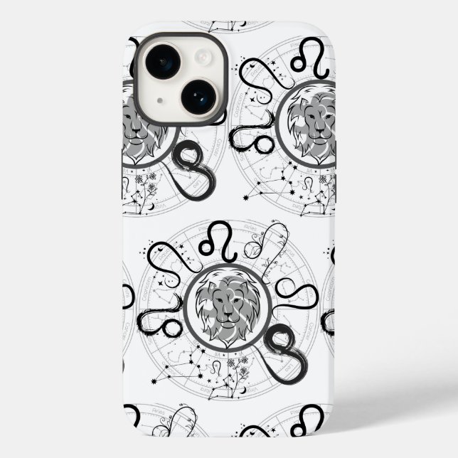 Funda De Case-Mate Para iPhone Rótulo Zodiac Leo.w (Reverso )