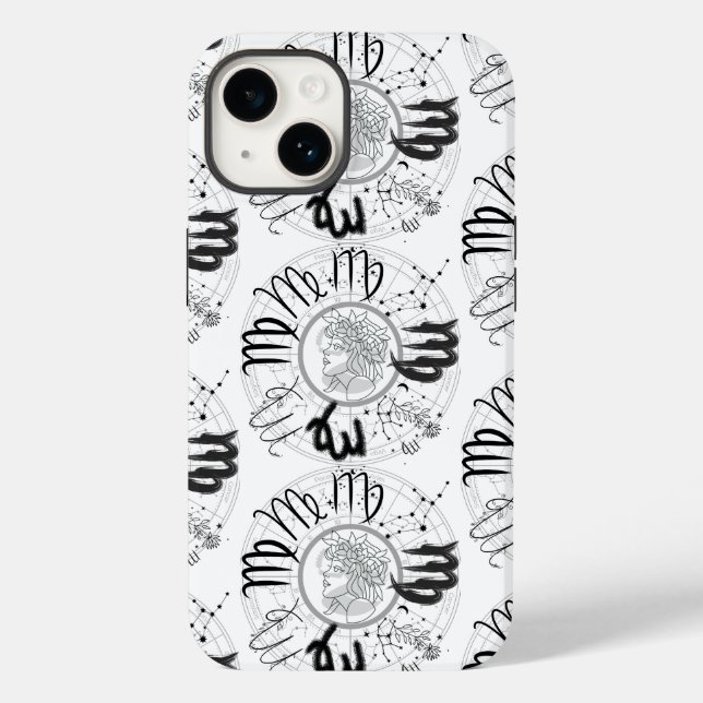 Funda De Case-Mate Para iPhone Rótulo zodiaco - Virgo.w (Reverso )