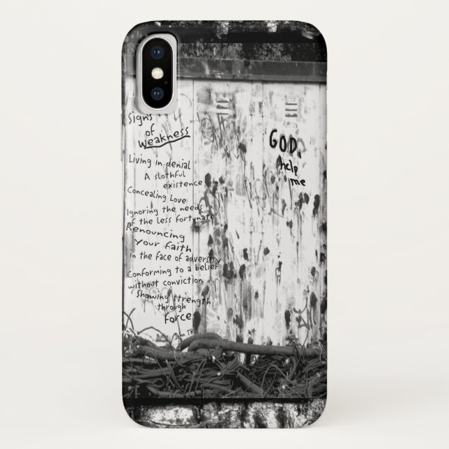 Funda De Case-Mate Para iPhone Rótulos de debilidad (Reverso)