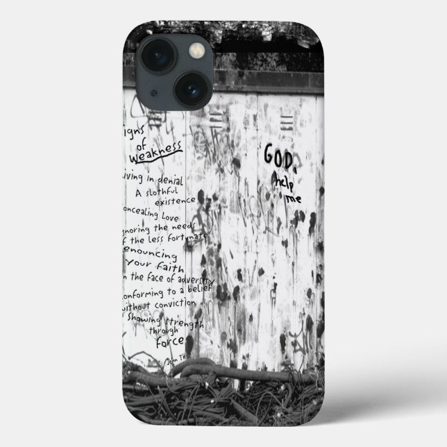 Funda De Case-Mate Para iPhone Rótulos de debilidad (Reverso)