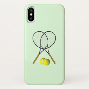 Funda Para iPhone X Rótulos de tenis verdes
