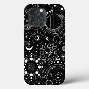 Funda Para iPhone 13 Pro Rótulos Zodiac Estrellas de Constelación del Cielo
