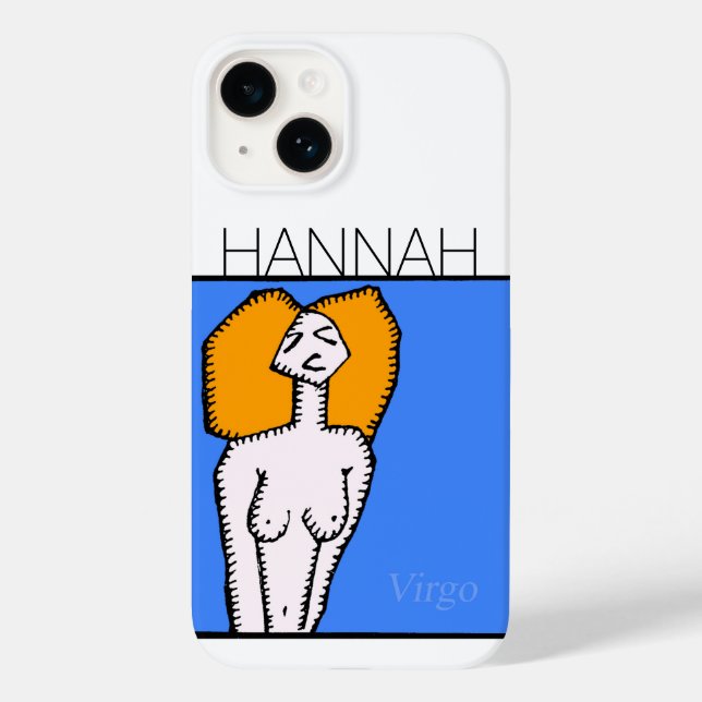 Funda De Case-Mate Para iPhone Rótulos Zodiac Virgo Nacimiento personalizado iPC (Reverso )