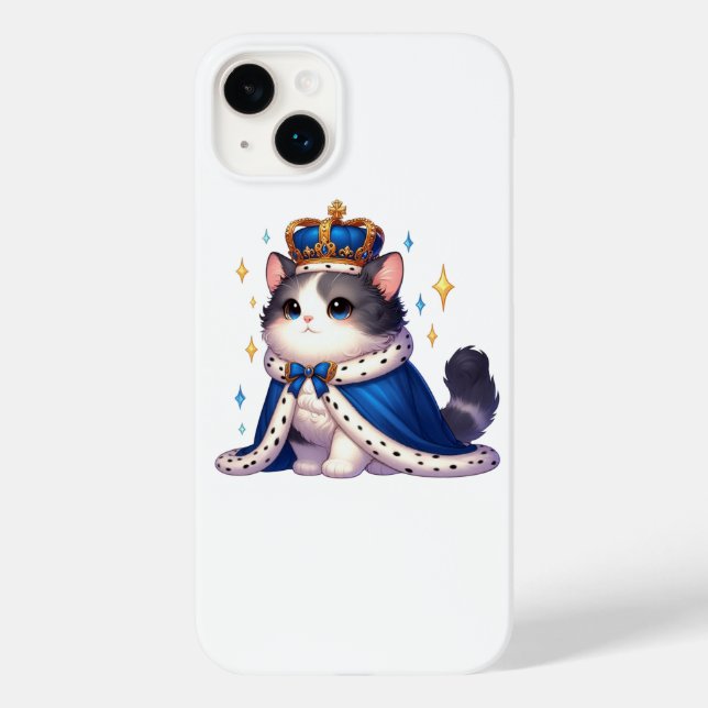 Funda De Case-Mate Para iPhone Royal Feline Majesty (Reverso )