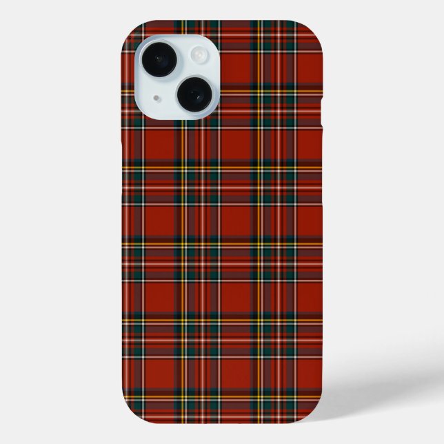Funda De Case-Mate Para iPhone Royal Stewart Classic Red Scottish Tartan (Reverso )