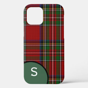 Funda Para iPhone 12 Royal Stewart Plaid Monogrammed