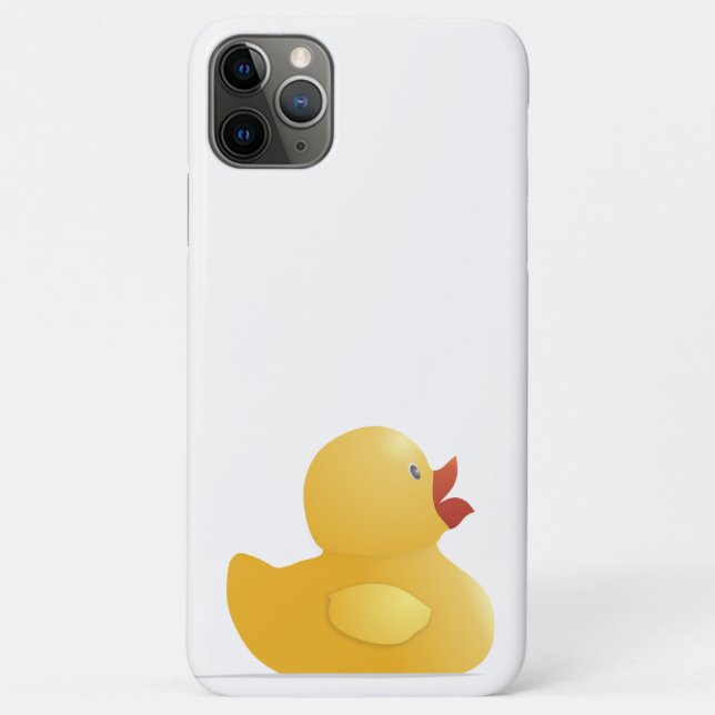 Funda De Case-Mate Para iPhone Rubberduck amarillo (Reverso)