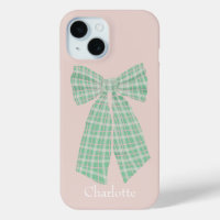 Rubor Gingham Romantic Coquette Bow personalizado