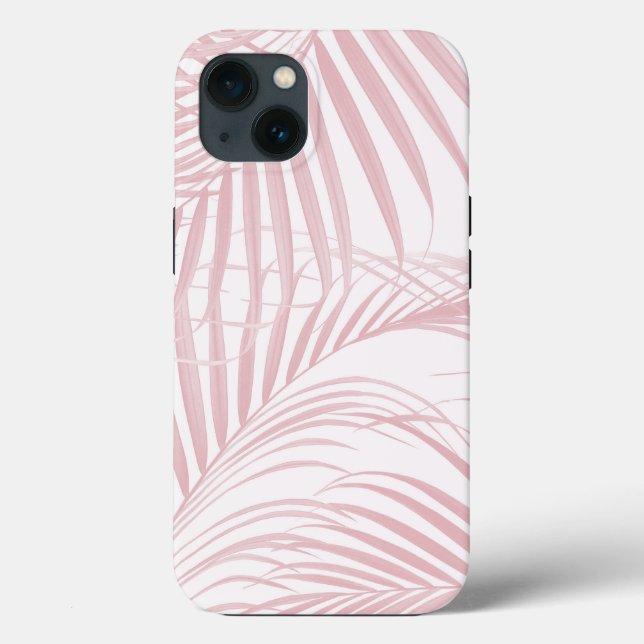 Funda De Case-Mate Para iPhone Rubor Pink Caribbean Palm Jungle 1 (Reverso )
