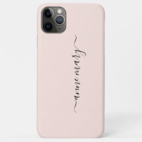 Rubor Pink Girly Custom Name Monogram Gift Favorit