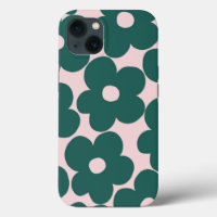 Rubor verde de los bosques retro Daisies #1 #decor