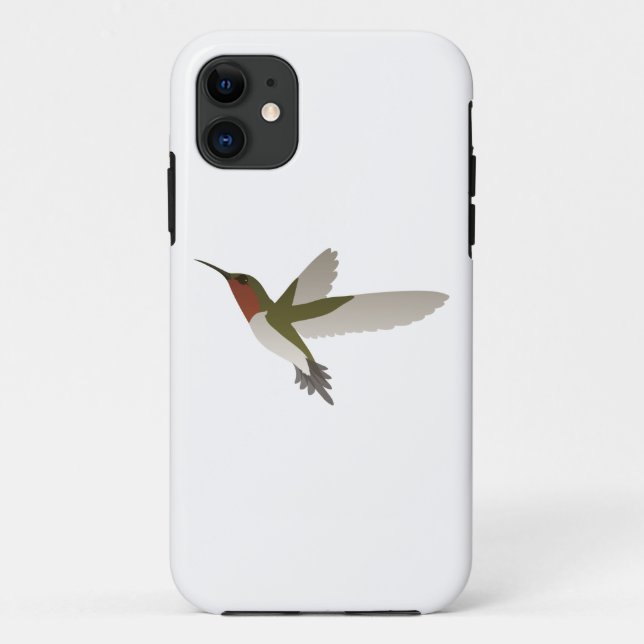 Funda De Case-Mate Para iPhone Ruby Throed Hummingbird (Reverso)