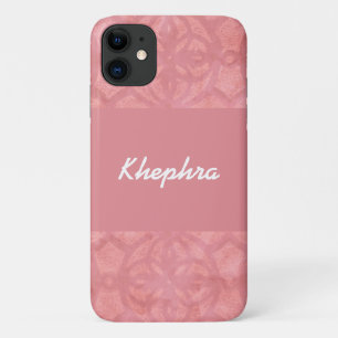Funda Para iPhone 11 Ruddy Pink Batik Name
