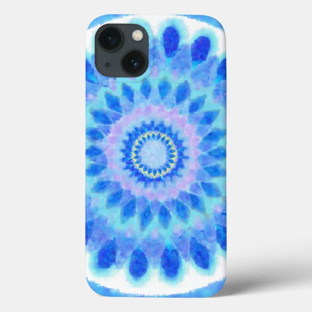 Funda De Case-Mate Para iPhone Rueda de Agua Azul (Reverso)
