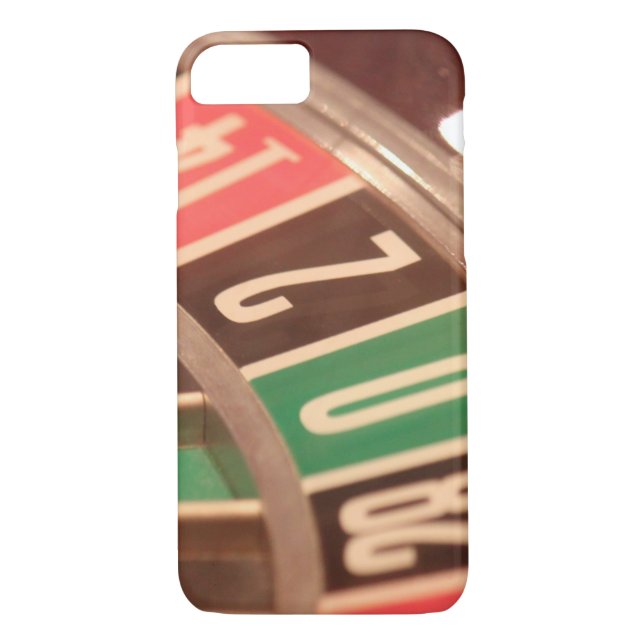 Funda De Case-Mate Para iPhone Rueda de la ruleta retro (Reverso)
