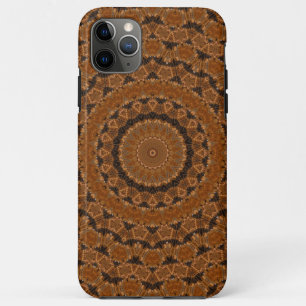 Funda Para iPhone 11 Pro Max Rueda de Mandala Marrón...