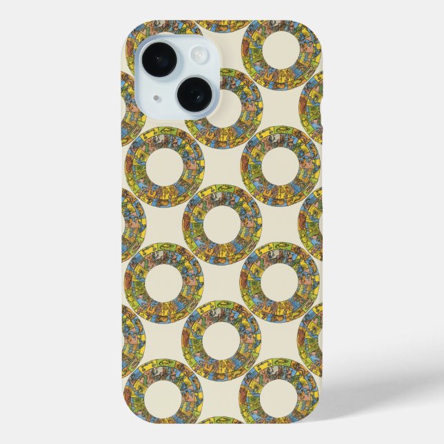Funda De Case-Mate Para iPhone Rueda de zodiaco esterográfica (Reverso )