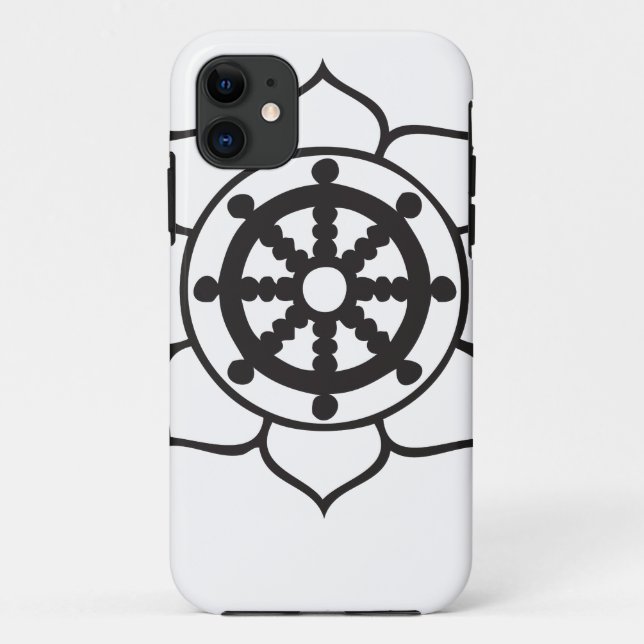 Funda De Case-Mate Para iPhone Rueda Lotus de Dharma (Reverso)