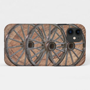Funda Para iPhone 11 Ruedas de vagón de madera de época