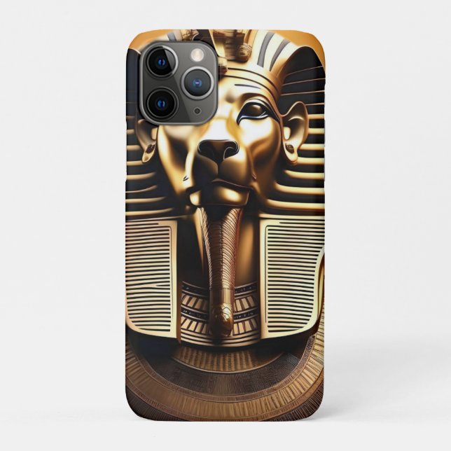 Funda De Case-Mate Para iPhone **"Rugido Real: El León Dorado del Faraón"** (Reverso)