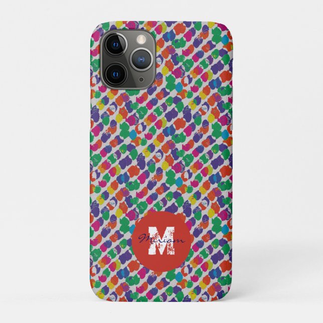 Funda De Case-Mate Para iPhone Ruidos coloridos. (Reverso)