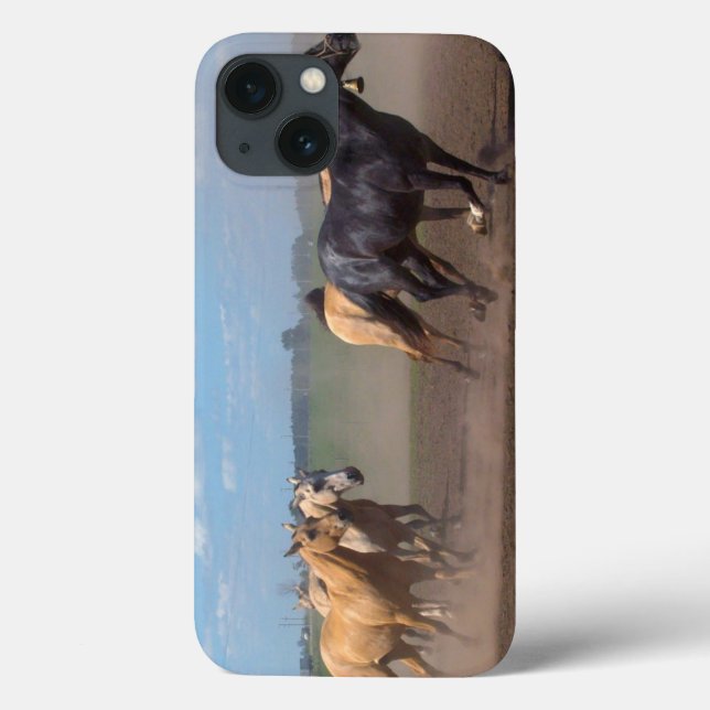 Funda De Case-Mate Para iPhone Running Horse Herd (Reverso)