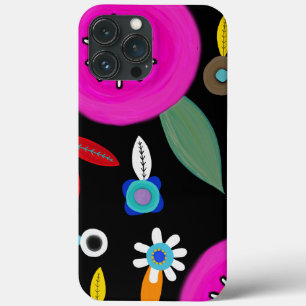 Funda Para iPhone 13 Pro Max RUPYDETEQUILA negra y rosa