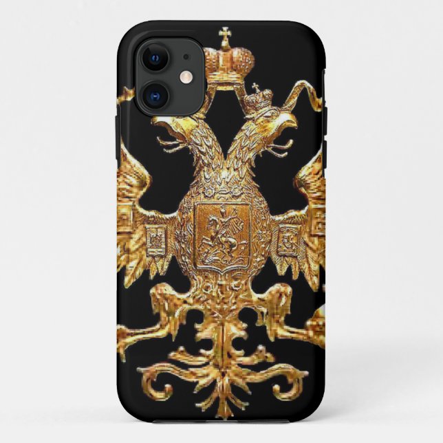 Funda De Case-Mate Para iPhone Ruso imperial del caso de Iphone (Reverso)