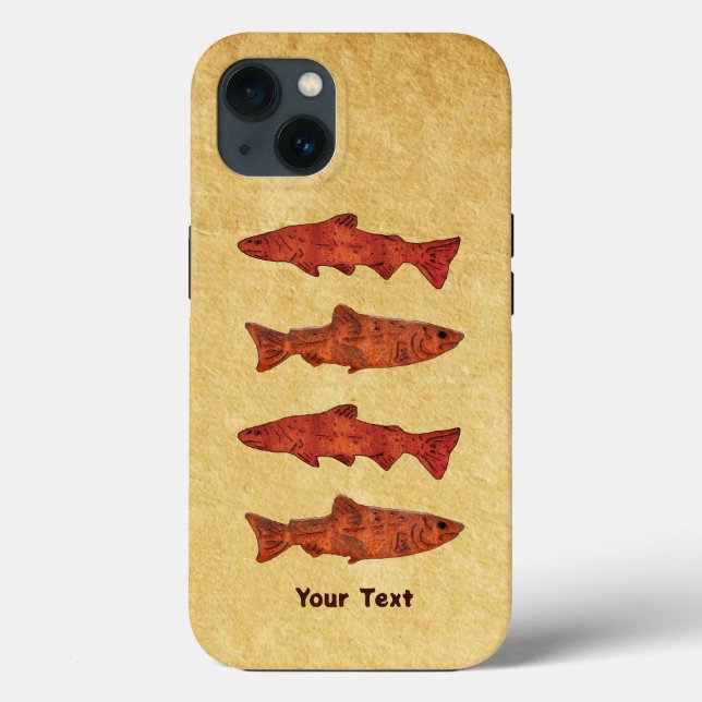 Funda De Case-Mate Para iPhone Rustic Trout (Reverso )