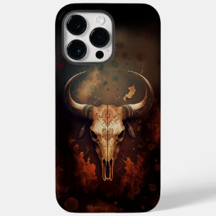 Funda Para iPhone 14 Pro Max De Case-Mate Rústica del cráneo de vaca longhorn de Texas