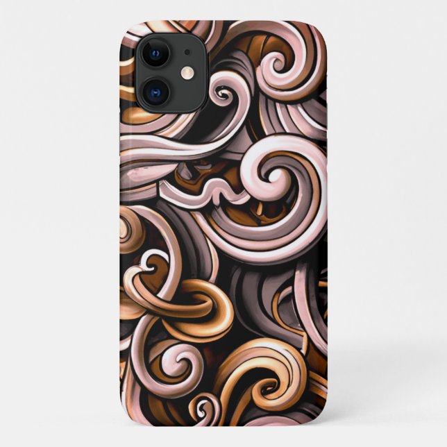 Funda De Case-Mate Para iPhone Rústica energía fluye (Reverso)