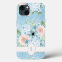 Rústico Blue Pink Green Floral Shabby Chic