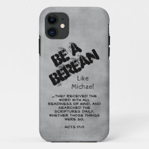 Funda Para iPhone 11 Rústico Sea Un Verso De La Biblia Bereana