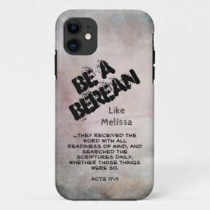 Funda Para iPhone 11 Rústico Sea Un Verso De La Biblia Bereana