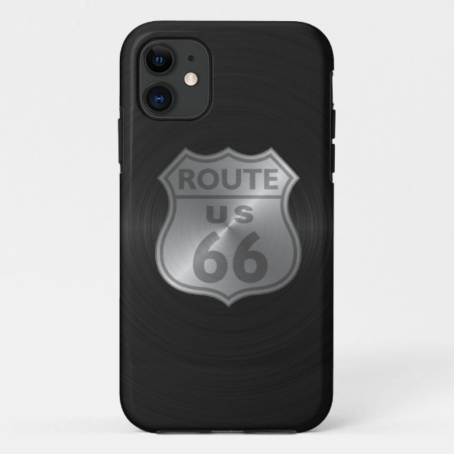 Funda De Case-Mate Para iPhone Ruta negra 66 (Reverso)